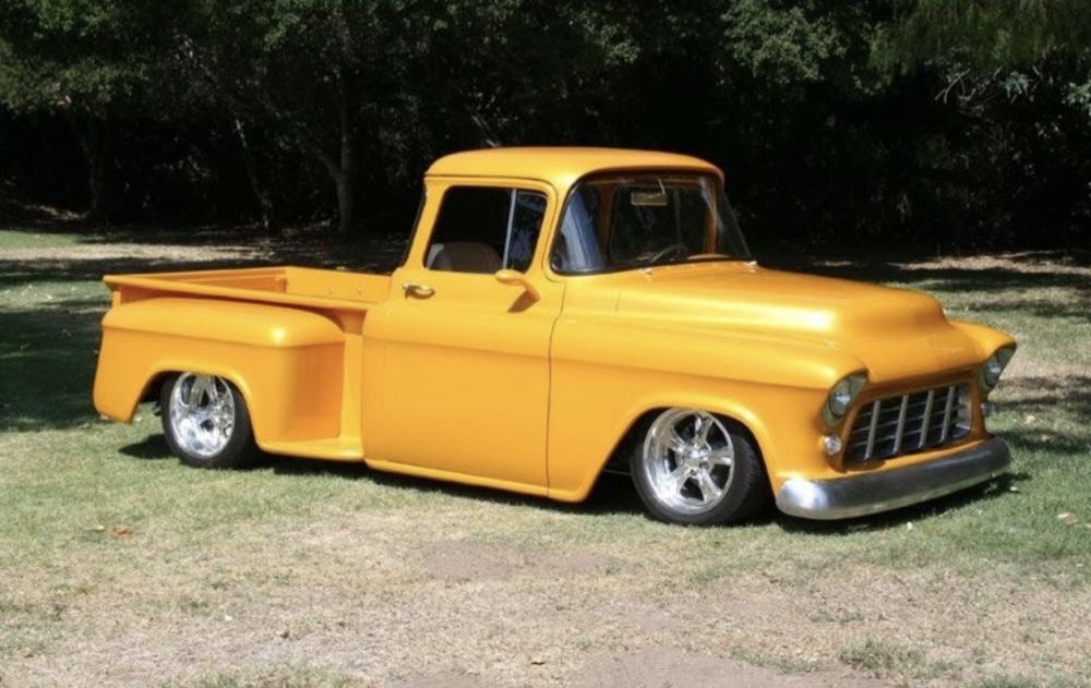 Classic golden hot rod
